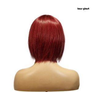 center wig machine made 99j wig remy hair h009