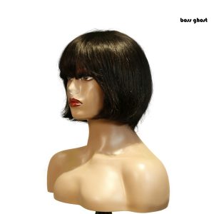 center wig machine made color wig remy hair