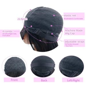 center wig machine made #27 wig remy hair h009