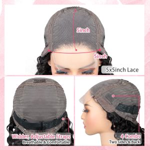 center wig natural black asian raw hair 5x5 hd lace closure straight bob human hair wig