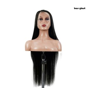 center wig 13x4 straight lace front wig natural black remy hair