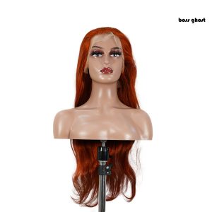 center wig 13x4 straight lace front wig 350 orange 26 inch remy hair