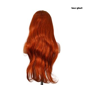 center wig 13x4 straight lace front wig 350 orange 26 inch remy hair