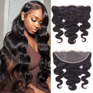center wig remy hair 13x4 body wave frontal