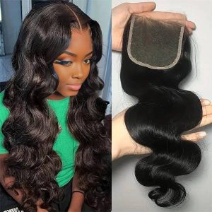 center wig remy hair 5x5 hd closure